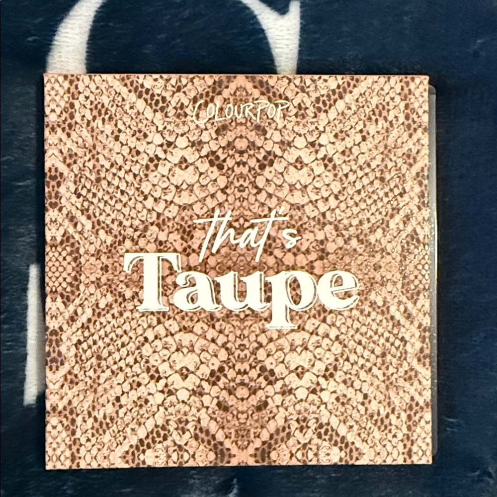 ColourPop That's Taupe Palette with Snake Print